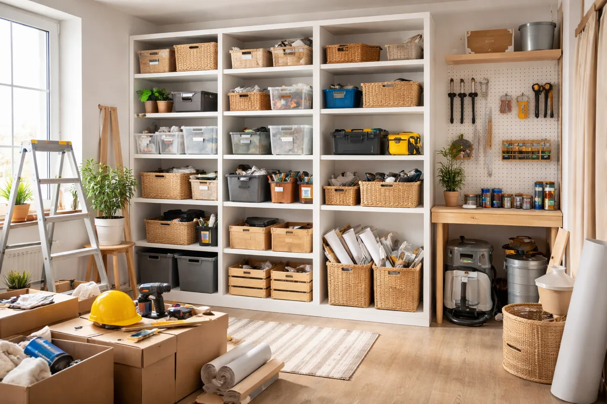Comment améliorer l'organisation de votre espace de rangement pendant une rénovation