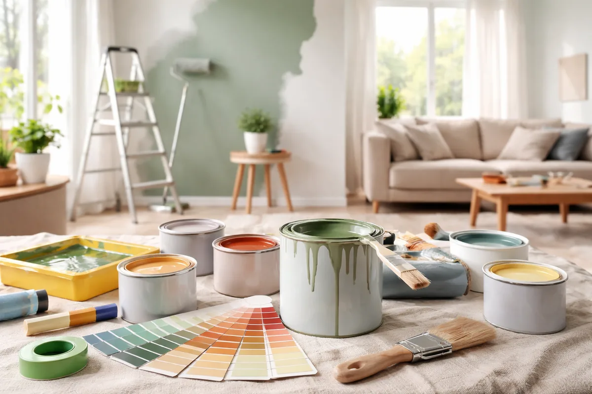 L'art de la peinture intérieure : techniques et choix de couleurs