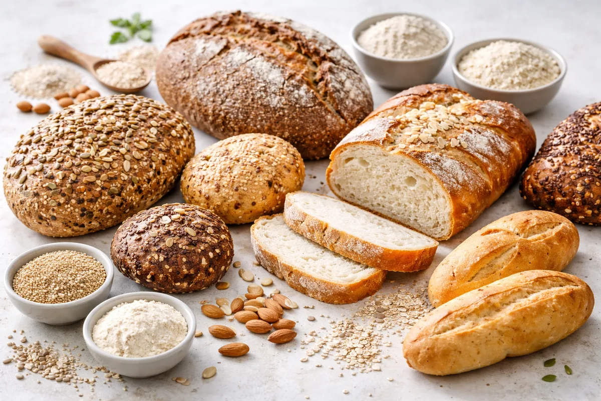 Les différents types de pains à base de farine sans gluten
